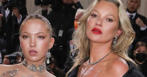 Lila and Kate Moss Match in Transparent LBDs for Saint 